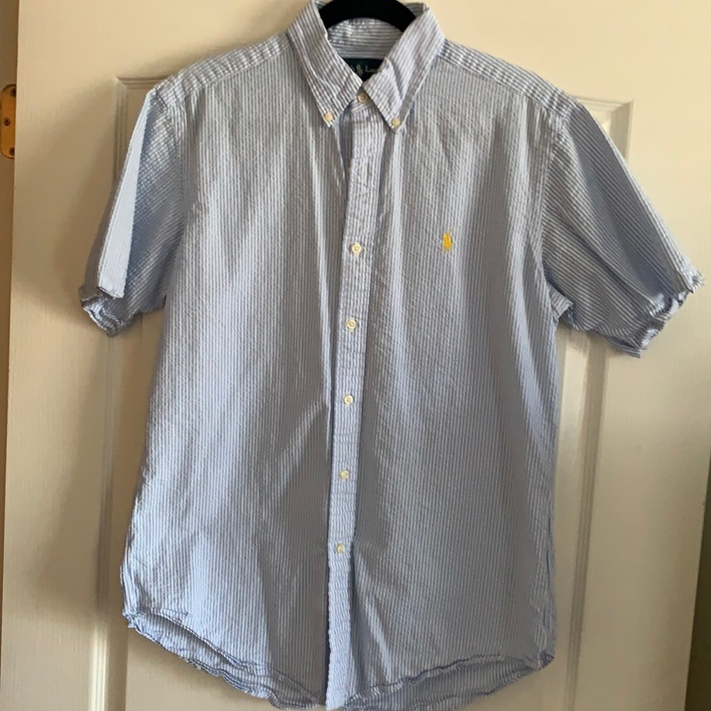 Polo Seersucker short sleeve button down